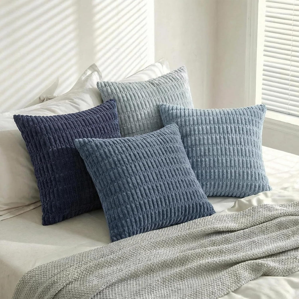 Fancy Homi 4 Packs Decorative Throw Pillow Covers for Living Room Couch Bed, Modern Farmhouse Boho Home Décor Accent Cushion Case, 24" x…