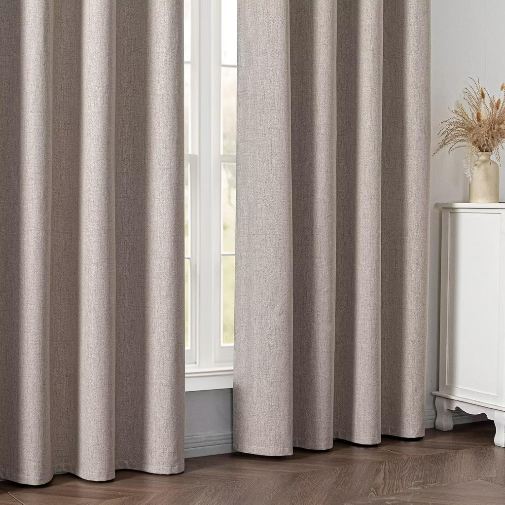 IGEMAEVE Blackout Curtains Customsize for Bedroom,100% Black Out Curtains 1 Panel Thermal Insulated Room Darkening Drapes Rod Pocket &…