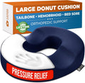 5Starsunited 5 STARS UNITED Donut Pillow Hemorrhoid Tailbone Cushion – Large Floor Cushion for – Coccyx, Prostate, Sciatica, Pelvic Floor,…