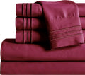 MocassiLuxuryBedding Mocassi Cali King Sheet Set - Luxury Hotel 1800 Premier Bedding Sheets & Pillowcases - Ultra Soft Breathable & Cooling…