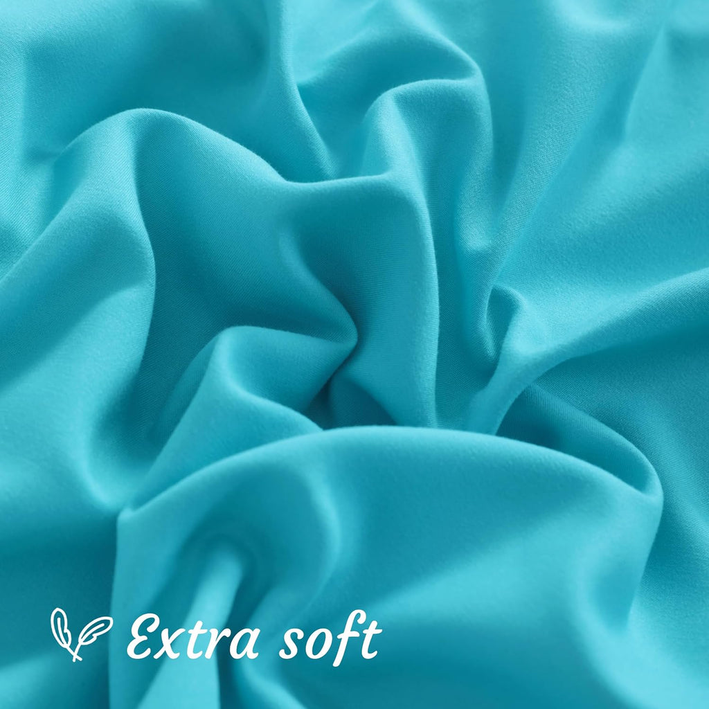 Ntbay Toddler Pillow Cases Set of 2, 2 Pack Brushed Microfiber 14x20 Pillow Cases, Soft, Wrinkle, Fade, Stain Resistant Blue Pillow Cases w…