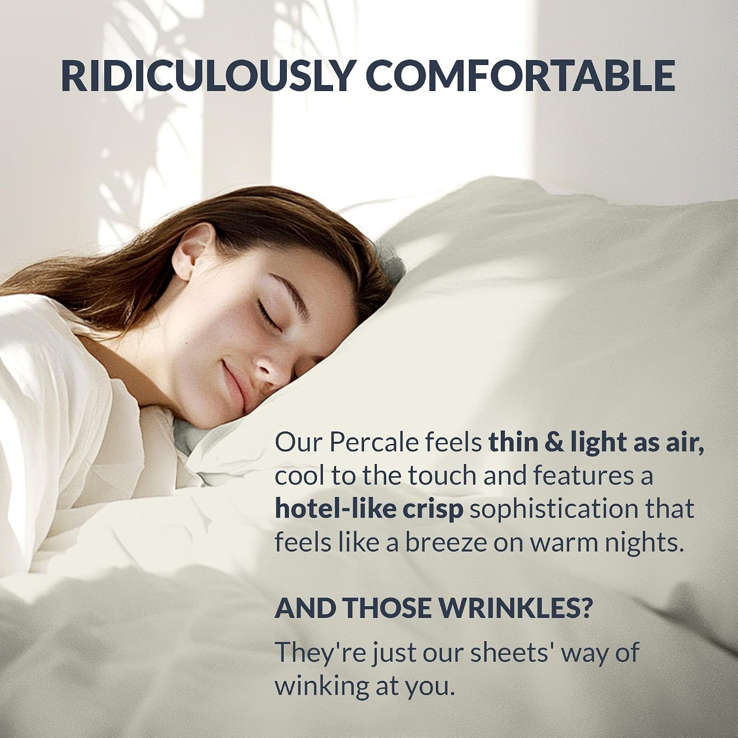 SweaveBedding 100% Egyptian Cotton Percale Sheets Twin Size - Genuine Luxurious 400 Thread Count - Naturally Crisp, Breathable, Skin-Friend…
