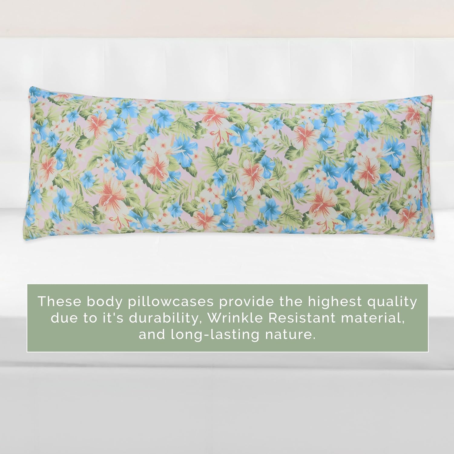 Elegantcomfort Elegant Comfort Ultra Soft 1-Piece Set Floral Print Pillowcases - 1500 Hotel Quality Microfiber, Soft and Smooth Hidden Zipp…