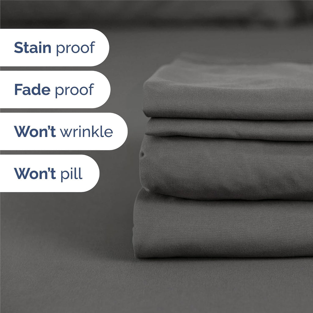 King 6 Piece Sheet Set - Comfy, Breathable & Cooling - Hotel Luxury Bedding for Women, Men, Kids, Teens and Children - 1 Flat & 1 Fitted…