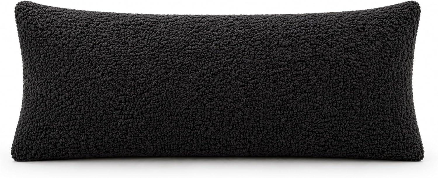 Reafort Sherpa Body Pillow Cover 21" x 54", Plush Fleece Long Body Pillowcase with Zipper Closure, Ultra Soft Fluffy Cozy Decorative…