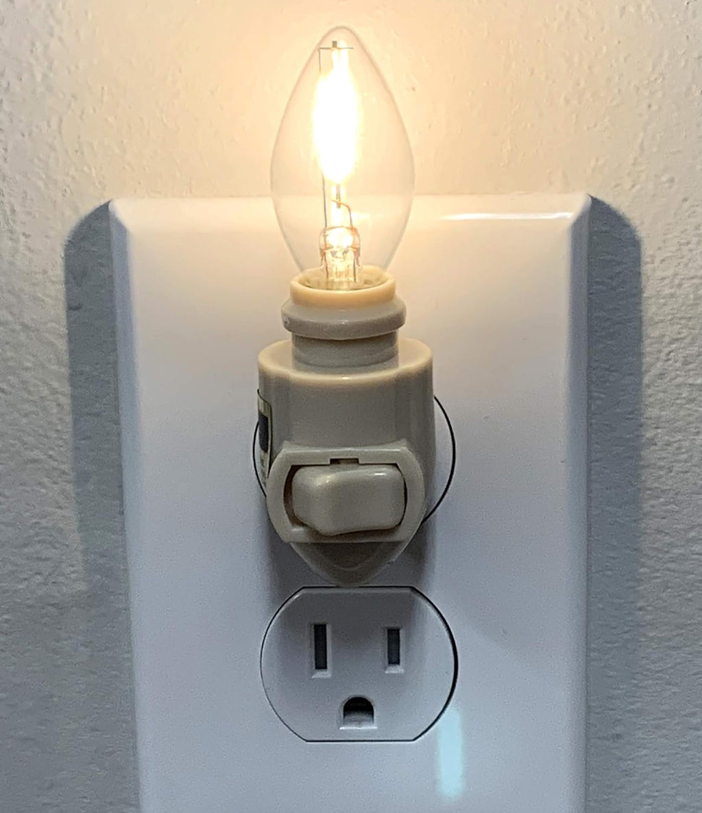 Creative Hobbies Plug in Night Light Module Includes 4 Bulbs and 4 Metal Clips, Great for Making Your Own Decorative Night Lights, Pack…