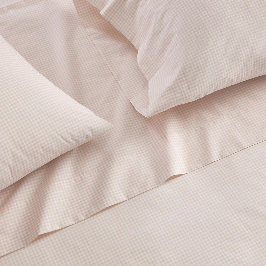 MarthaStewart Martha Stewart - Twin Size Sheets Set, Crisp & Tailored Cooling Sheets w/a Naturally Smooth Cotton Percale Lightweight Feel -…