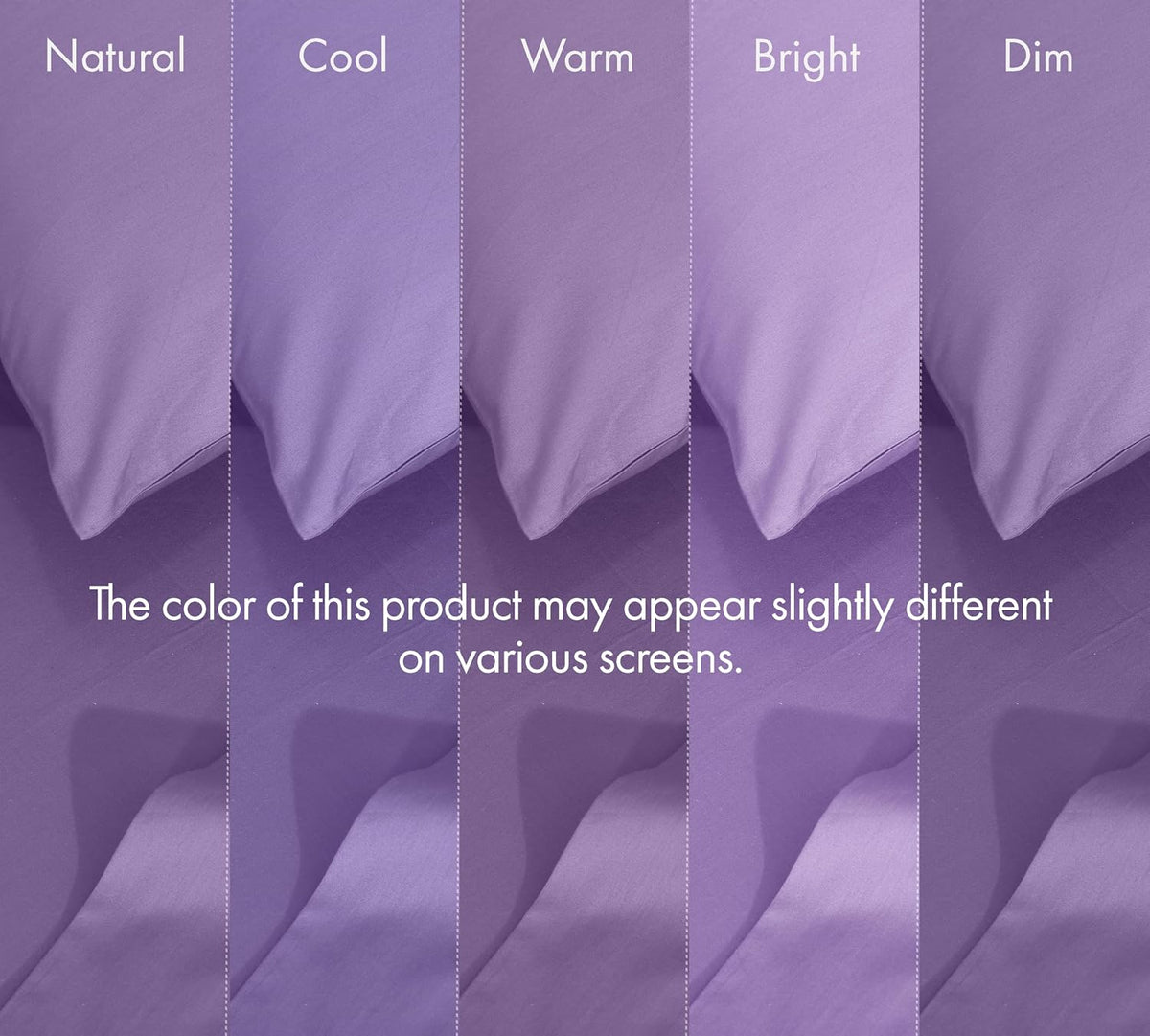 Ruvanti 100% Cotton Percale Sheets Queen Size 6 Piece Set, Cooling Bed Sheets for Hot Sleepers, Deep Pocket 16”, Breathable Lightweight & D…