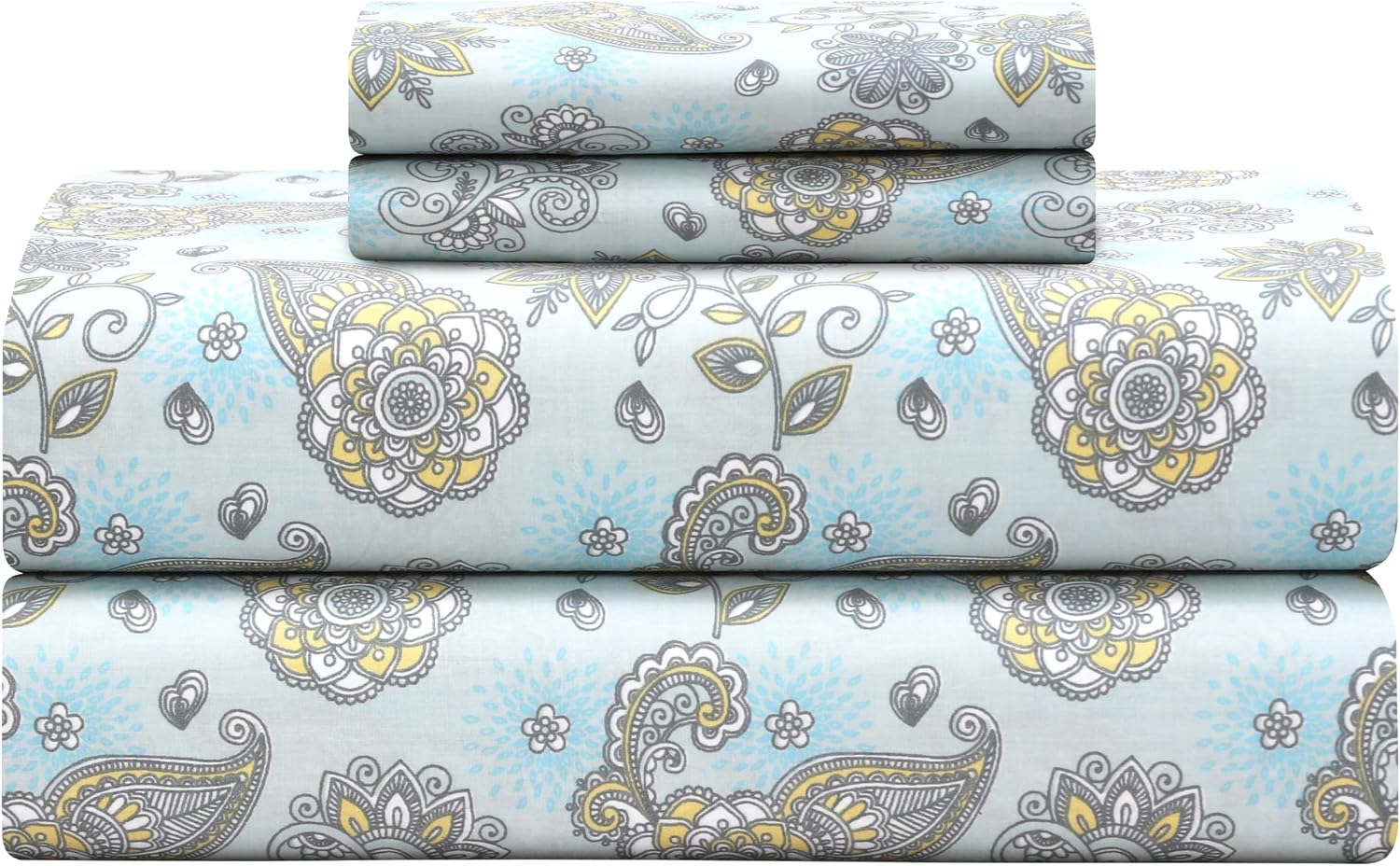 Featherstitchnewyork Feather & Stitch Softest 100% Cotton Sheets, 300 Thread Count Percale Weave Bedding, 16" Deep Pocket, Cooling Sheets,…