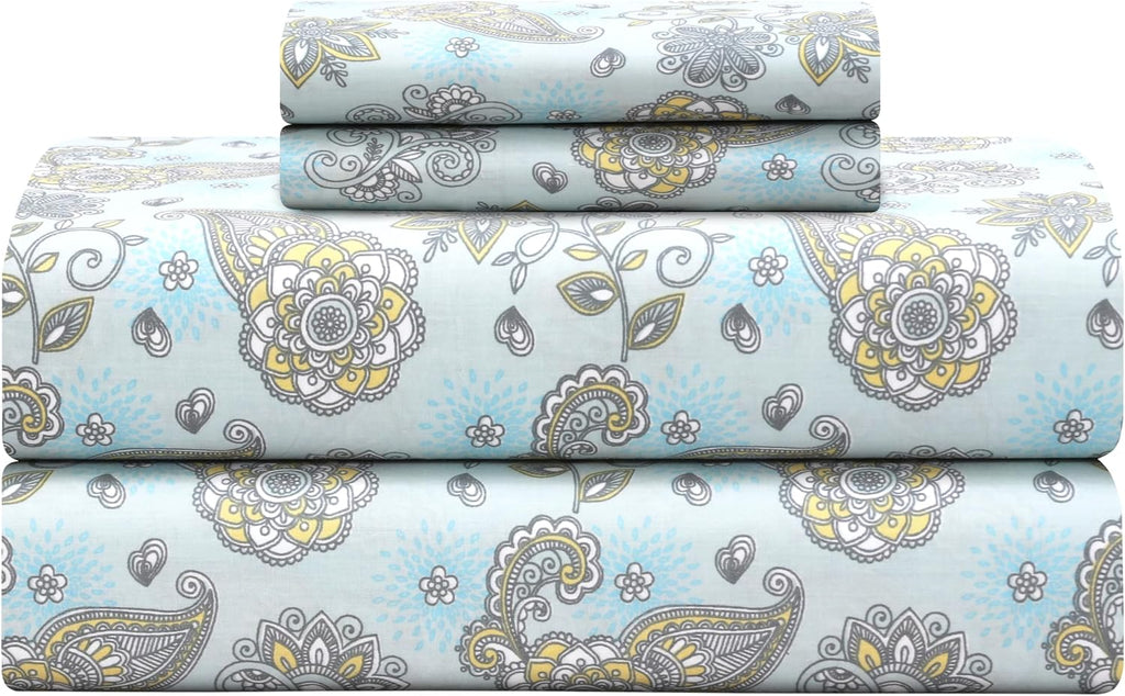 Featherstitchnewyork Feather & Stitch Softest 100% Cotton Sheets, 300 Thread Count Percale Weave Bedding, 16" Deep Pocket, Cooling Sheets,…