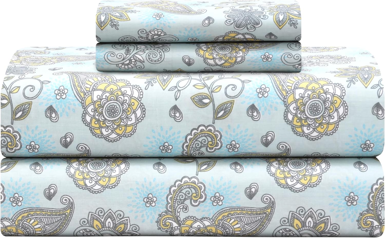 Featherstitchnewyork Feather & Stitch Softest 100% Cotton Sheets, 300 Thread Count Percale Weave Bedding, 16" Deep Pocket, Cooling Sheets,…