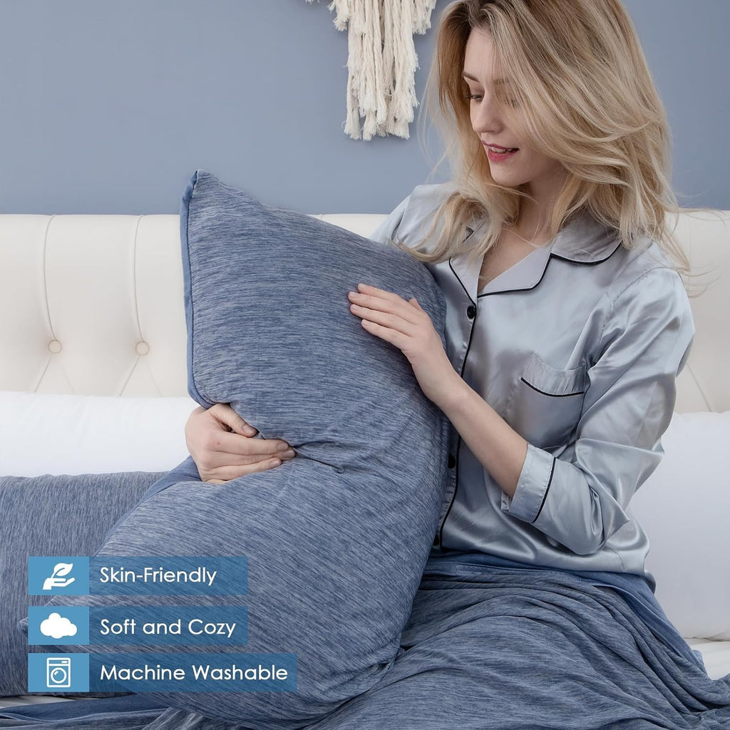 Choshome Cooling Pillow Cases Zipper Pillow Covers Q-Max > 0.45 Zippered Pillowcases for Hot Sleepers, Soft, Breathable, Skin-Friendly, 2 P…