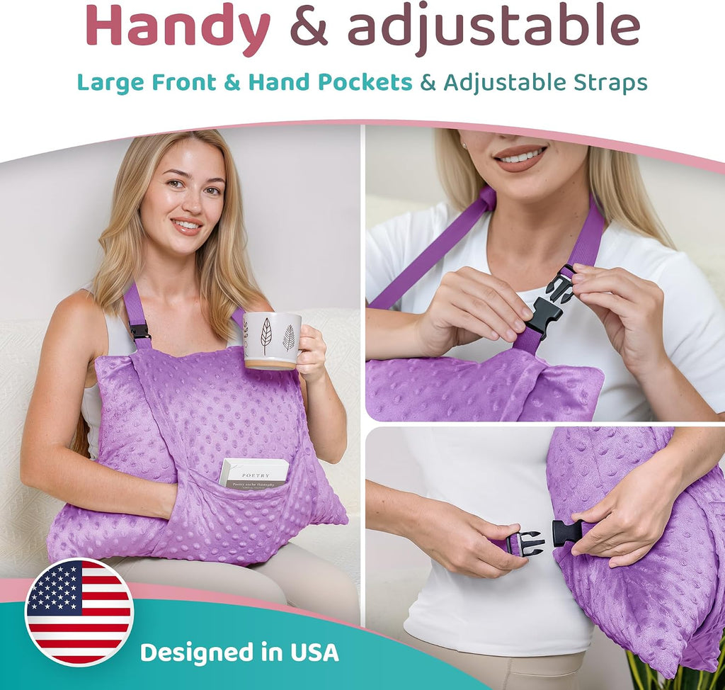Zomaple Recovery Hysterectomy Pillow with Strap & Gel Pack – Post Abdominal Surgery Must Haves – Ideal for C-Section, Laparoscopic & Hernia…
