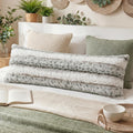 Chumerry Fuzzy Plush Body Pillow Case Green Fluffy Faux Fur Pillow Cover Ultra Soft Warm Rabbit Fur Decorative Body Pillow Cover Long Pillo…