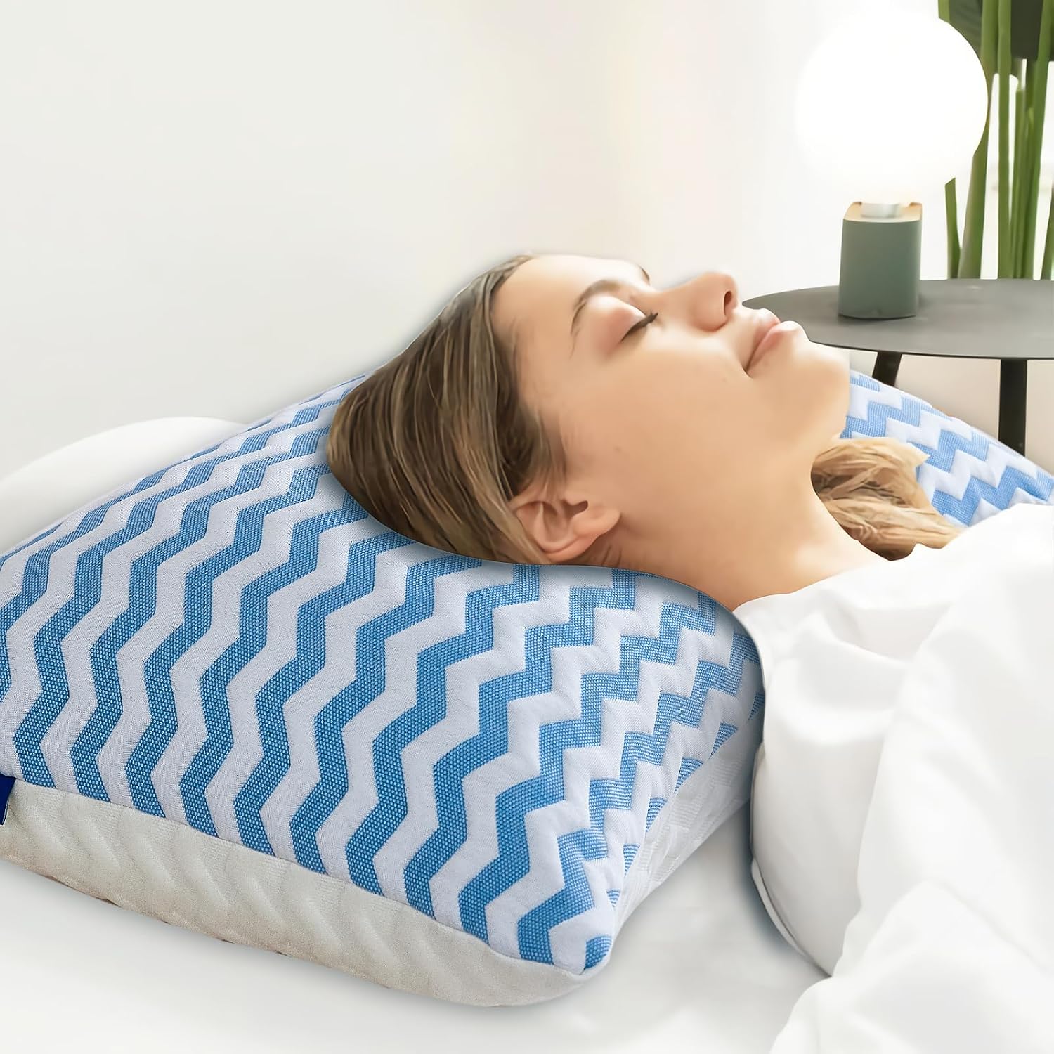Suhedy Pillows Queen Size for Bed - Adjustable Firm Pillow for Back Stomach and Side Sleeper - Shredded Memory Foam Cooling Pillow for Neck…