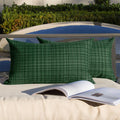 Kevin Textile Pack of 2 Decorative Outdoor Waterproof Pillow Covers Garden Cushion Sham Throw Pillowcase Shell for Patio Tent Couch 12x20…