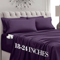 MocassiLuxuryBedding Mocassi Luxury 4-Piece Sheet Set, Ultra Soft 1800 Hotel Quality Microfiber Sheet Set, Fits Mattresses Up to 18 to 24 I…