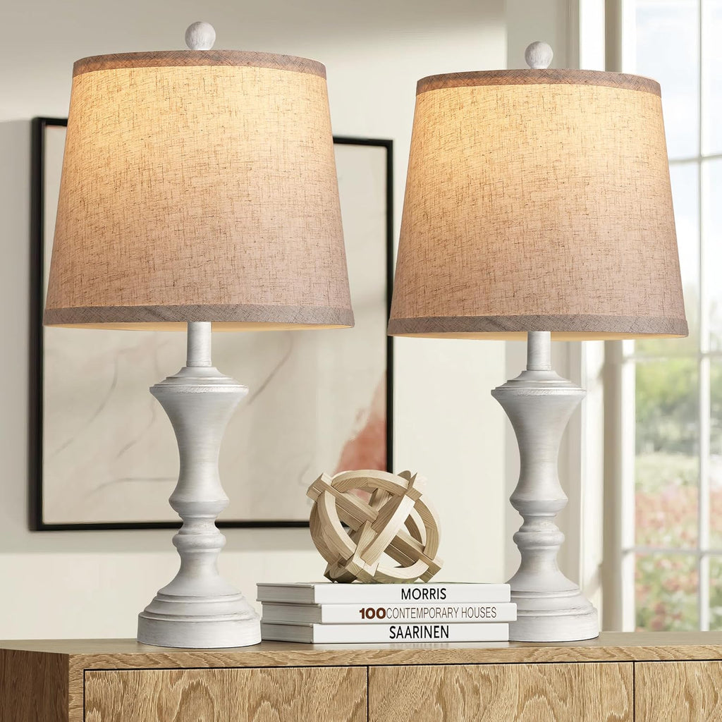 Retro Table Lamps Set of 2 Nightstand Lamp for Bedroom Vintage Rustic Table Lamps for Living Room Traditional Nightstand Bedside Lamps…