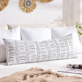 BONSTRAP Decorative Lumbar Throw Pillow Cover Farmhouse Boho Pillow Covers 14X36 Rectangular Neutral Vintage White Cushion Cover 1 P…