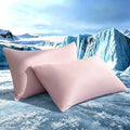 TELUS Cooling Pillowcases Standard Size 2-Pack, Silky Soft Breathable Pillow Case with Envelope Close, Stay Cool Pillow Cover for Hot…