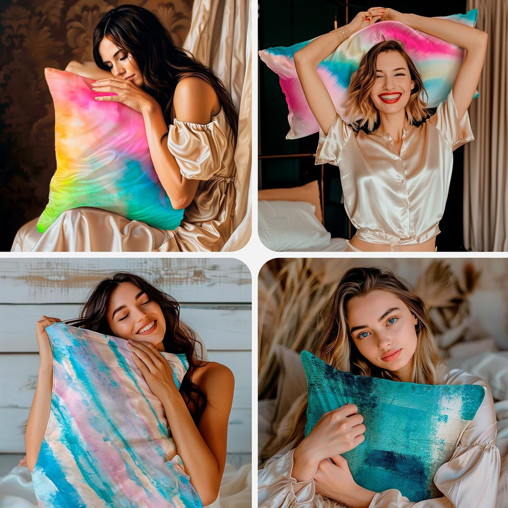 Sinpooo Satin Pillowcase for Hair and Skin, Softer Than Mulberry Silk Pillow Cases 1 Pack, Satin Pillowcases with Zipper, Cooling Pillow Cas…
