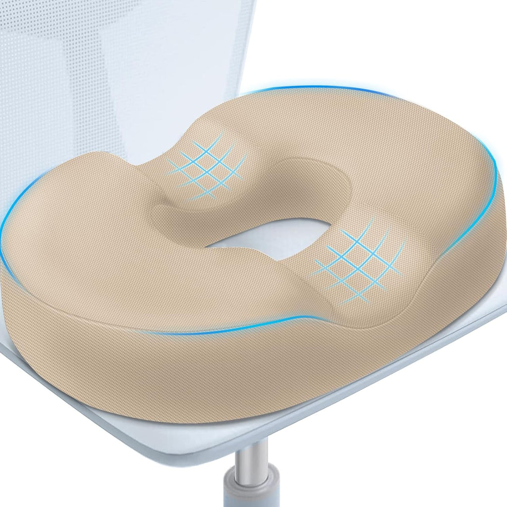 BlissTrends Donut Pillow Seat Cushion, Donut Chair Cushions for Postpartum Pregnancy&Hemorrhoids, Tailbone Cushion, Memory Foam Lifting Cus…