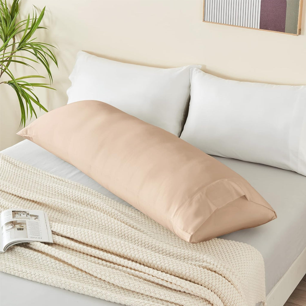 Bedelite Body Pillow Case Cover, Rayon Made from Bamboo, Cooling Body Pillow Cover for Hot Sleepers and Night Sweats, Breathable & Silky So…