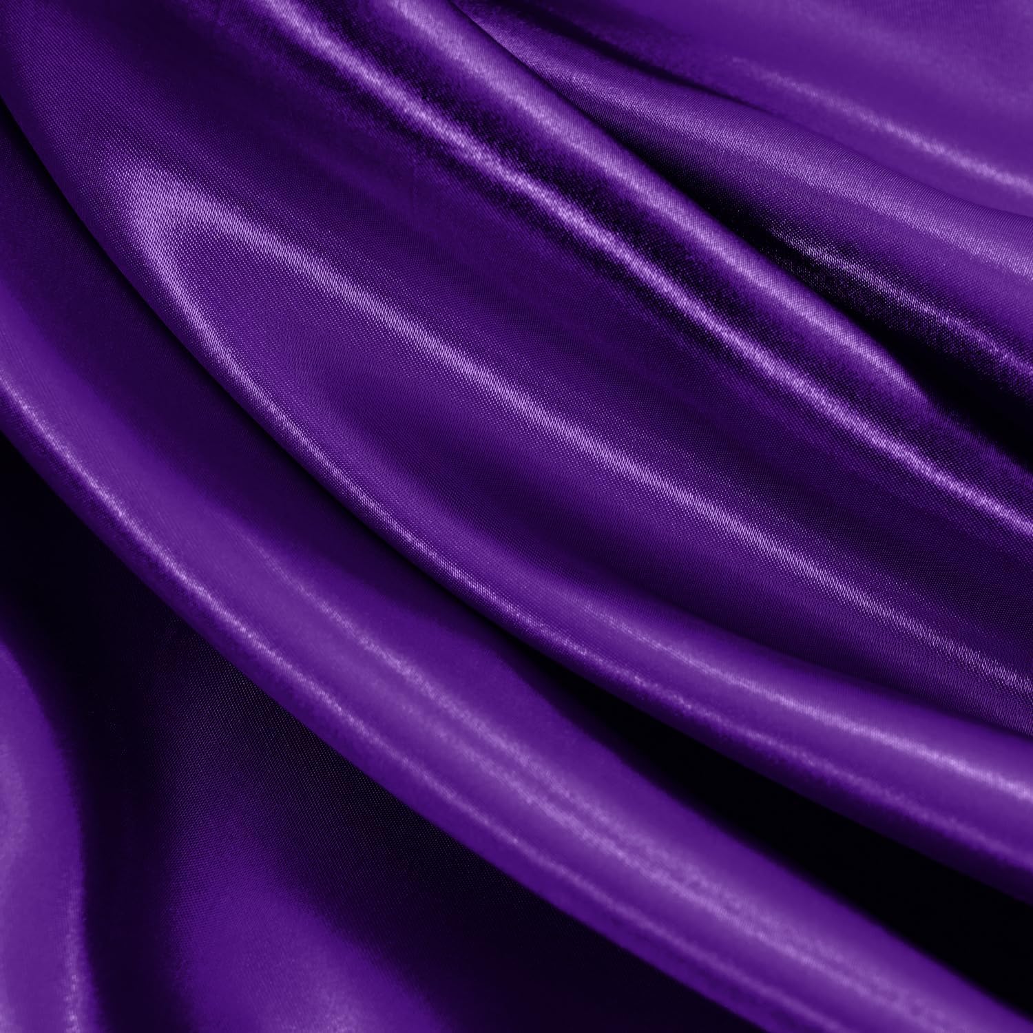 Golal Satin Sheets California King Size - 4 Pieces Luxury Silky Soft Bed Sheets, Wrinkle-Free Dark Purple Satin Silk Sheet Set with 1 Deep…