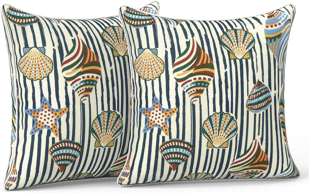 LVTXIII Outdoor Throw Pillow Covers Set of 2, Patio Waterproof Pillow Cases Fade Resistant Accent Pillow Covers for Home and Garden…