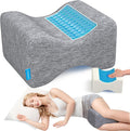 Knee Pillow for Side Sleepers with Cooling Gel, Memory Foam Elevation Pillow for Spine Aligning, Sciatica, Back, Hip, Knee, Ankle Pain…