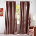 Nicetown Velvet Curtains Blackout for Girls Room, Rod Pocket & Back Tab Room Darkening Thermal Insulated Window Treatments Luxury for Livin…