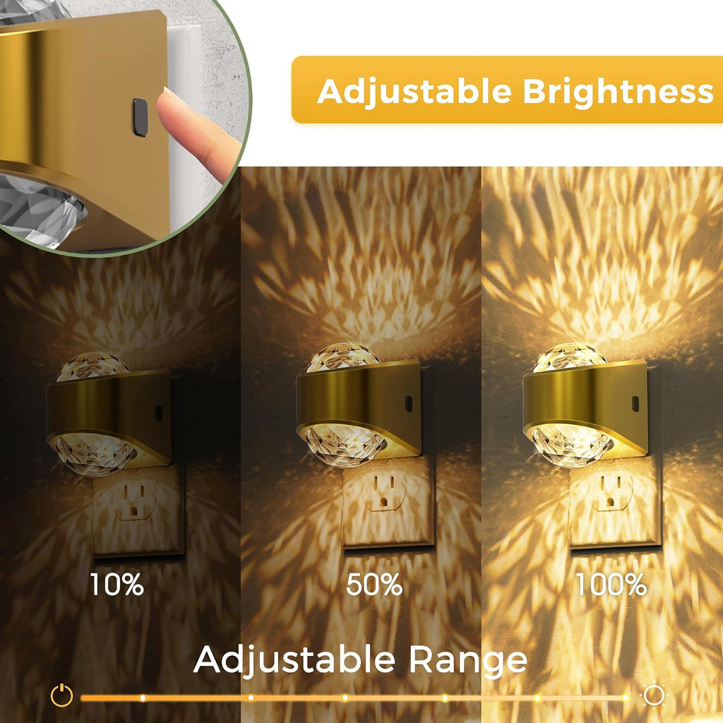 L LOHAS LED Projector Night Light,[2-Pack] Night Lights Plug into Wall, Dusk to Dawn Sensor,3000K Soft White, Brightness…