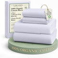 LaneLinen LANE LINEN 100% Organic Cotton Printed California King Sheets Set, 4-Piece All Season Fully Elasticized Deep Pocket Fits Mattress…