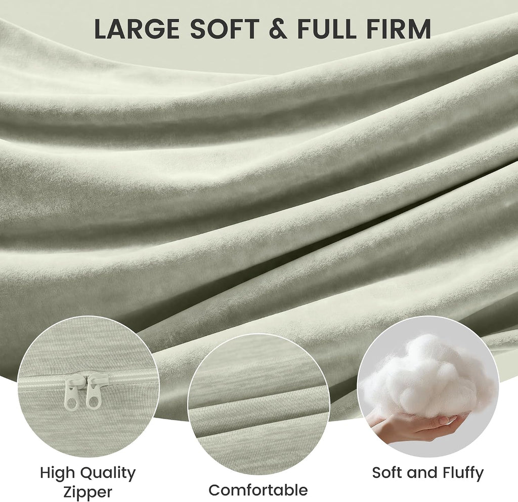 Jcickt Pregnancy Pillow for Sleeping,59 inch Maternity Pillow with Removable Washable Cover, J-Shaped Cooling Full Body Pregnant Pillow…