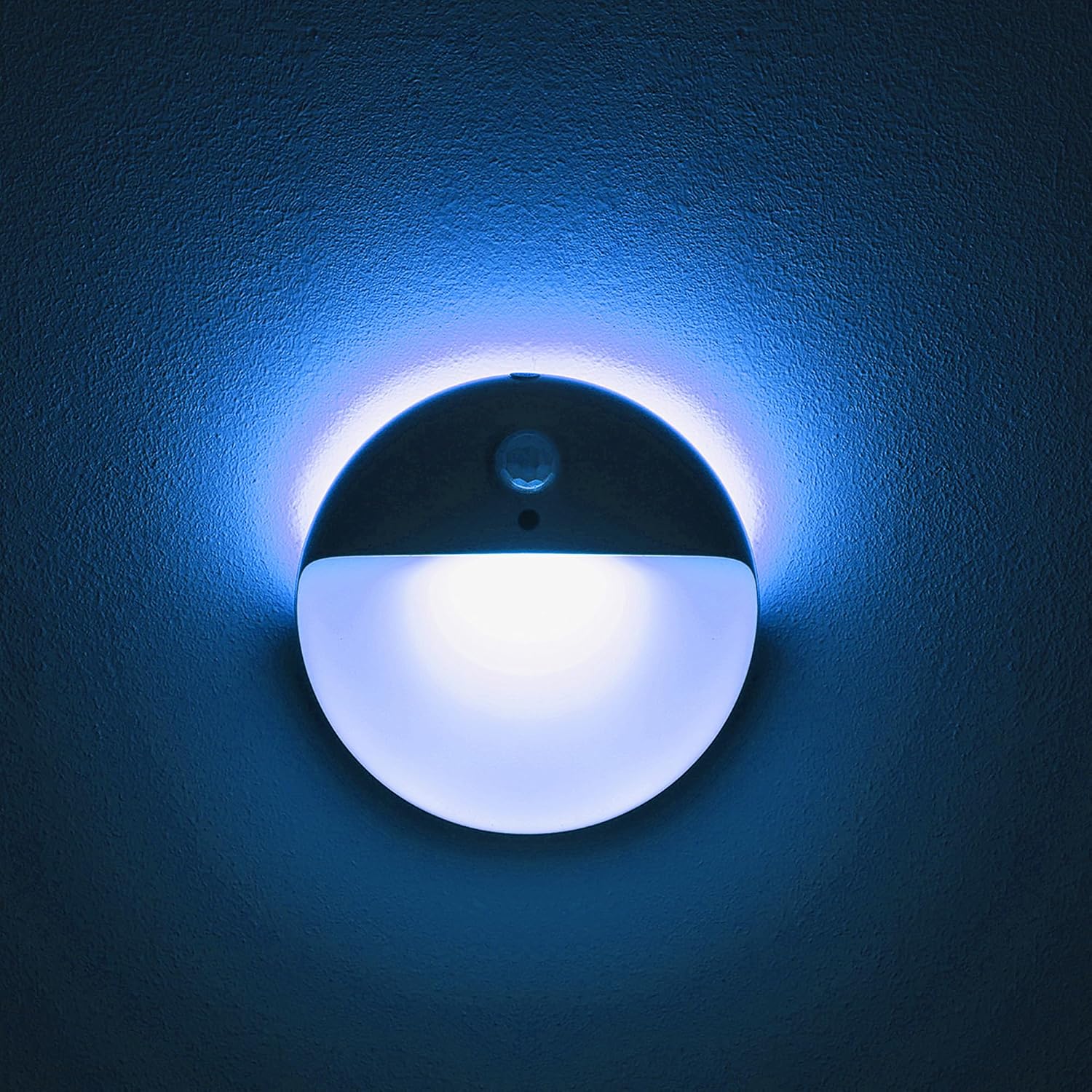 YUNLEX 2 Pack Azure Battery Night Light, Motion Activated Night Light, 2.6" Small Sticky Lights, 3 Light Modes, Dimmable Battery Operated…