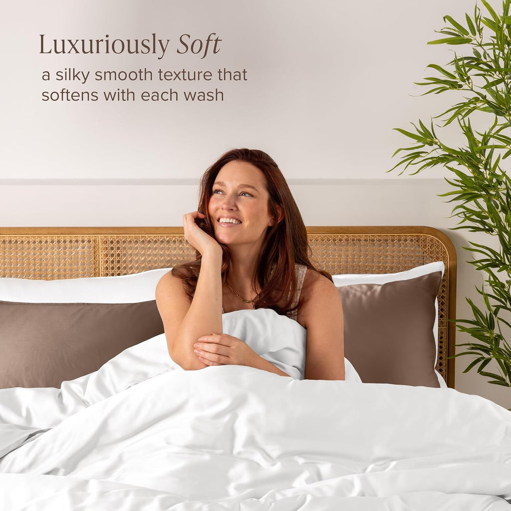 BareHome Bare Home 100% Rayon Made from Bamboo Luxury Body Size Cooling Pillowcase - Breathable - Easy Fit - Soft Bedding & Pillowcase (Bod…