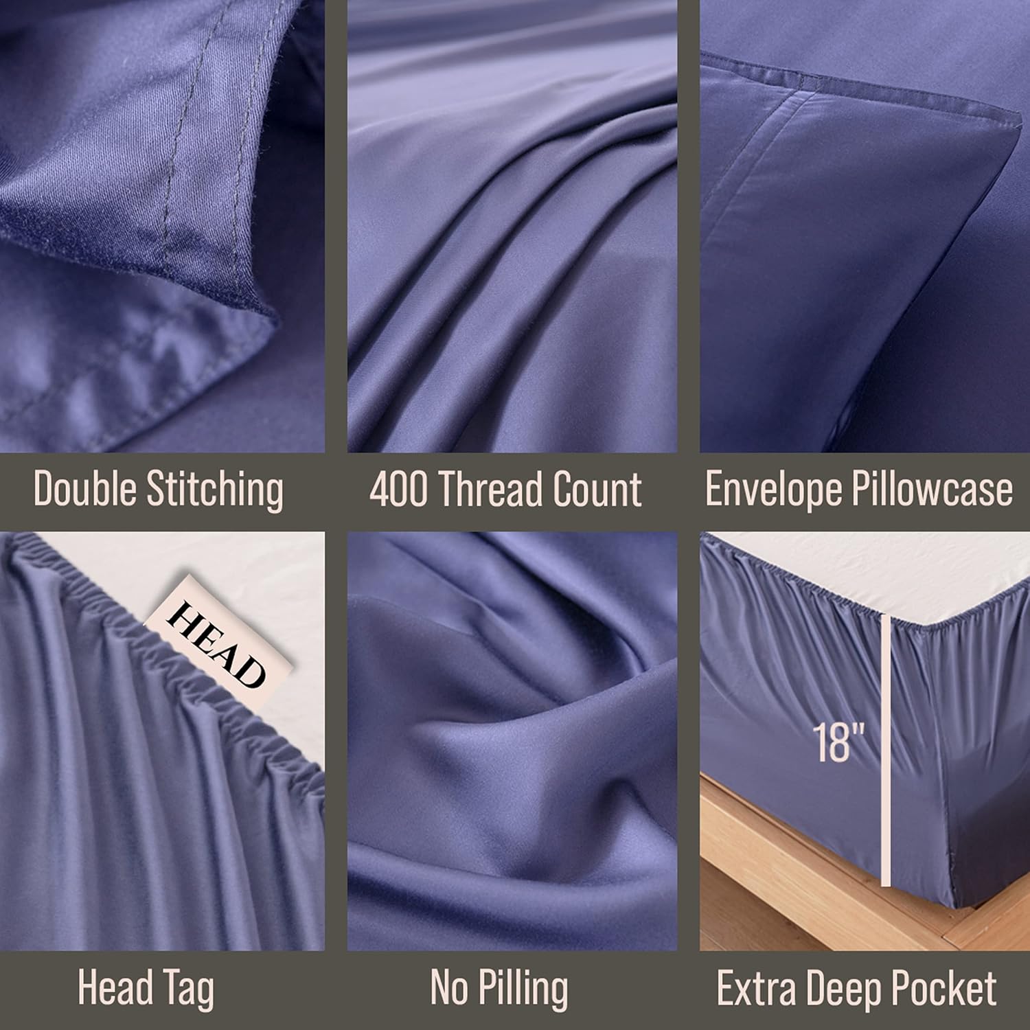 Bella Coterie 7 Piece Luxury Bamboo Viscose Split King Size Sheet Set | 2 Fitted Sheets for Adjustable Beds | 100% Organically Grown |…