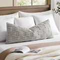 KevinTextile Kevin Textile 20x54 Inch Long Body Lumbar Pillow Cover 1 Pack Soft Plush Stripe Decorative Rectangle Cushion Elegant Double-Si…