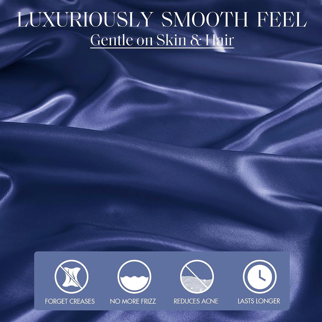 Madisonpark Madison Park Essentials Satin Sheet Set Luxury and Silky with Natural Sheen, Elastic 14" Pocket fits up to 16" Mattress, All Ar…
