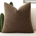 Foindtower Decorative Textured Boucle Throw Pillow Covers Accent Solid Lumbar Pillow Cases Neutral Soft Couch Cushion Case for Chair Sofa…