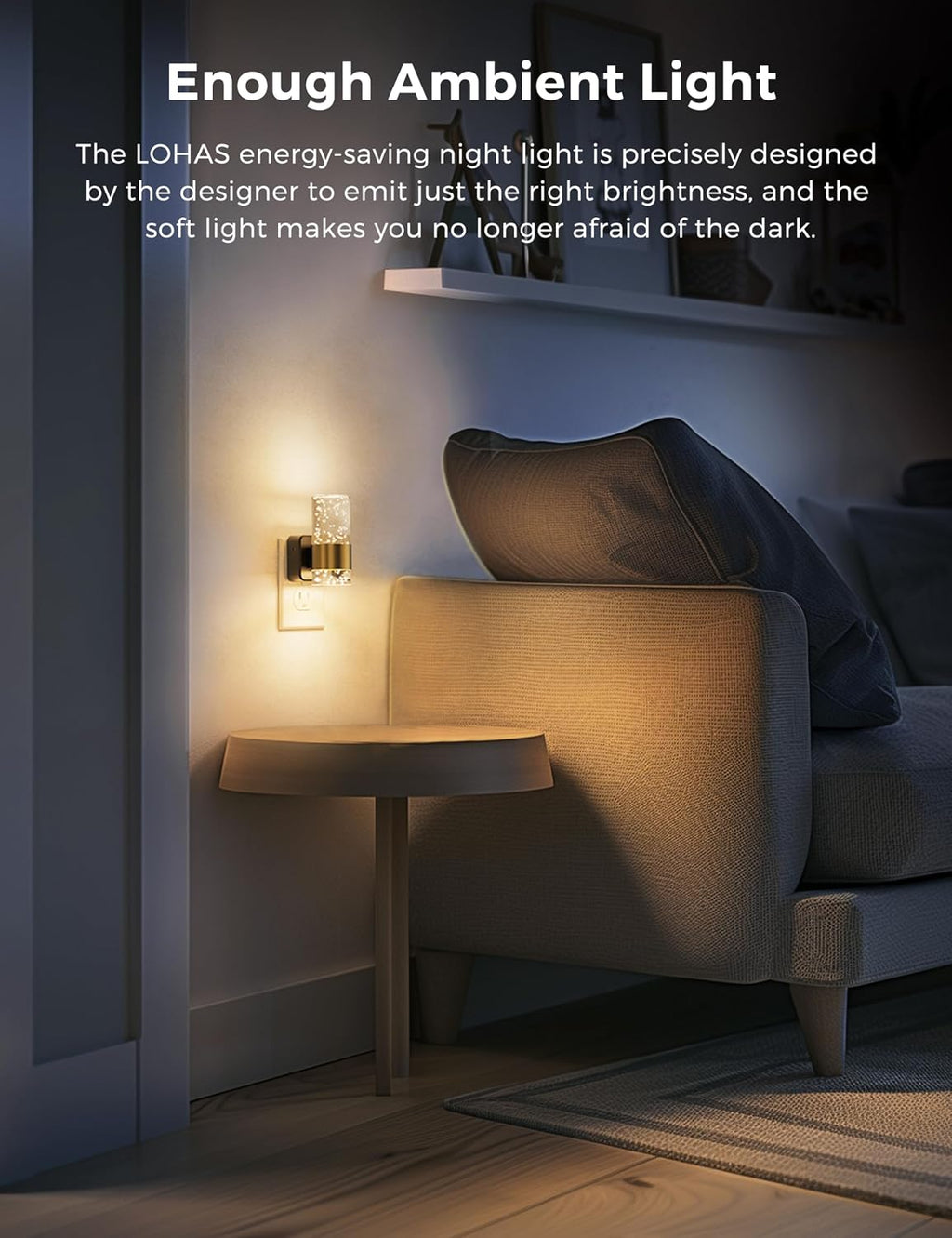 L LOHAS LED Night Lights Plug into wall, Soft Light Night Light with Adjustable Brightness, Plug in Night Light with Auto Light Sensor…
