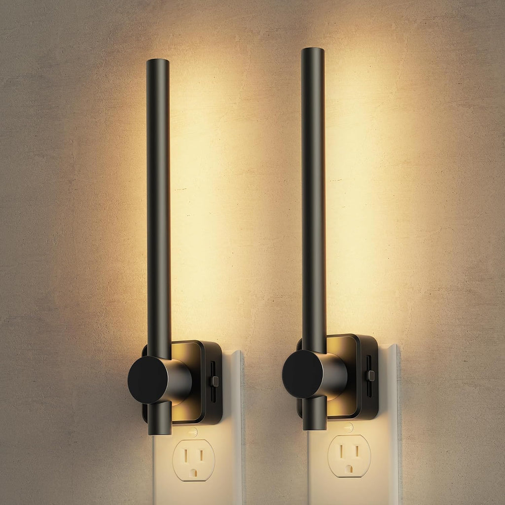 L LOHAS LED Night Light, [2 Pack] Night Lights Plug into Wall, 0-200LM Bathroom Nightlight, Dusk to Dawn Sensor 2W Dimmable Nightlights…