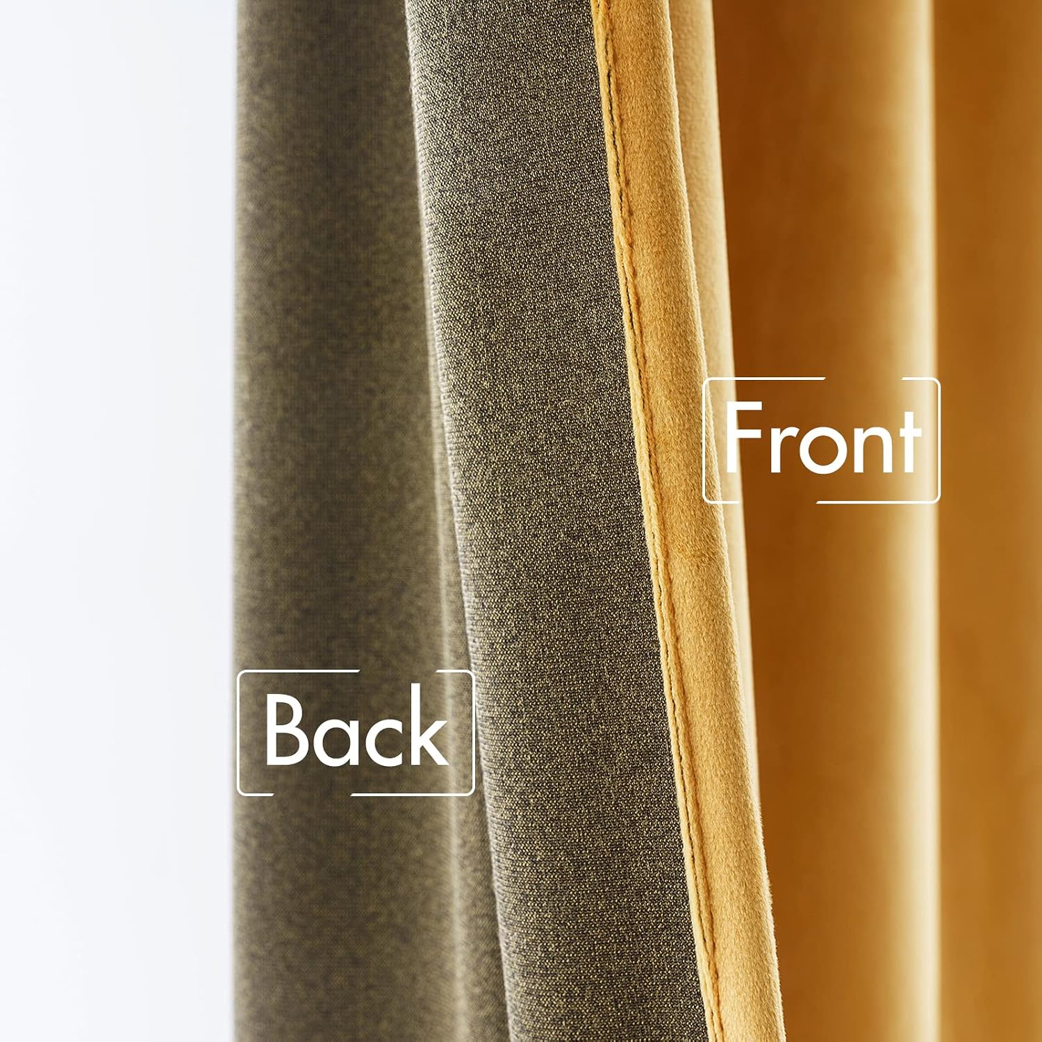 Miulee Velvet Curtains 90 inches 2 Panels - Luxury Blackout Curtains for Bedroom Living Room Thermal Insulated Fall Decor Super Soft Elegan…