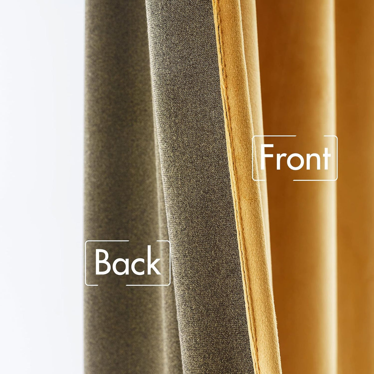 Miulee Velvet Curtains 2 Panels Luxury Blackout Curtains for Bedroom Living Room Thermal Insulated Fall Decor Super Soft Window Drapes Rod…