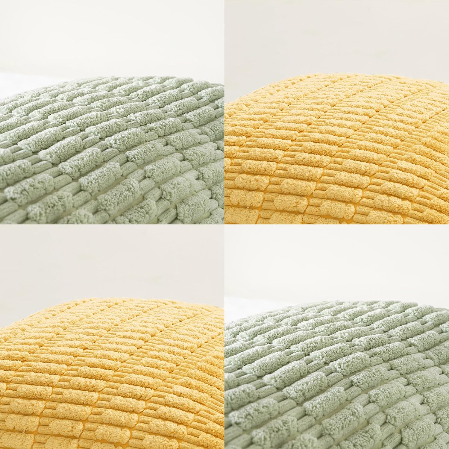 Fancy Homi 4 Packs Decorative Throw Pillow Covers for Living Room Couch Bed, Modern Farmhouse Boho Home Décor Accent Cushion Case, 20" x…
