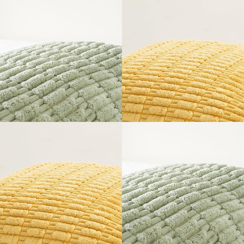 Fancy Homi 4 Packs Decorative Throw Pillow Covers for Living Room Couch Bed, Modern Farmhouse Boho Home Décor Accent Cushion Case, 18" x…