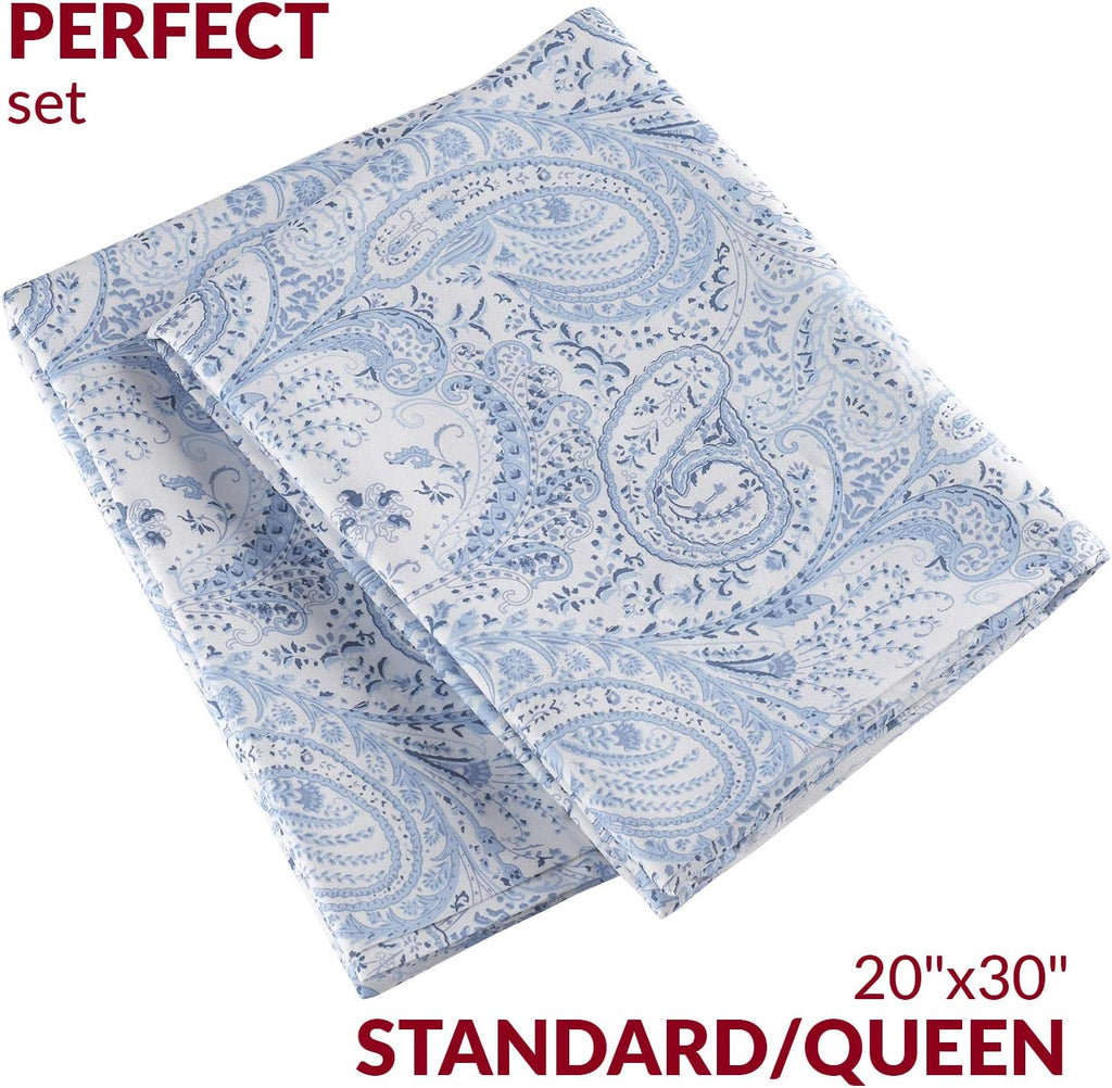 Mellanni Pillow Cases - Luxury, Extra Soft, Cooling Pillow Covers - 2 PC Iconic Collection Pillowcases - Envelope Closure (Standard/Queen 2…