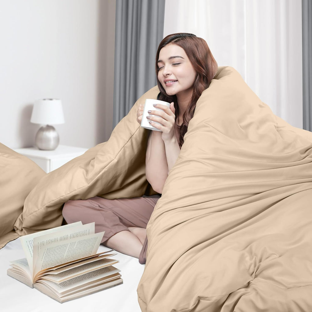 Utopia Bedding Duvet Cover Queen Size - 3 Piece with Zipper Closure - 1 Comforter Cover 90X90 Inches & 2 Pillow Shams 20X26 Inches…