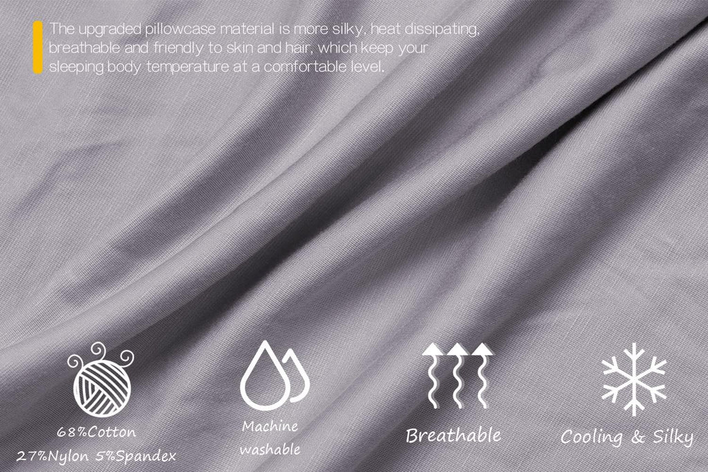 INSEN Cooling Pregnancy Pillow, Maternity Pillow with Tencel Cover, C Shaped for Pregnant and Side Sleeping, Sliver Gray