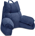 RRPAHWTV Reading Pillow for Bed with High Arm Rests, Back Support Pillow for Sitting Up in Bed with Shredded Memory Foam for Reading, TV…
